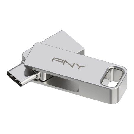 PNY DUO LINK lecteur USB flash 128 Go USB Type-A / USB Type-C 3.2 Gen 1 (3.1 Gen 1) Acier inoxydable