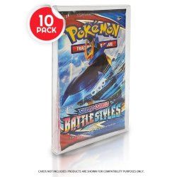 STOCKJBE6 - Pack 10 boîtes de protection en PET pour Cartes Booster, Magic, Yu-Gi-Oh