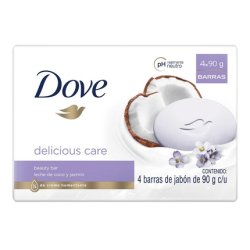 Dove Delicious Care Soap 90g - Pack of 4