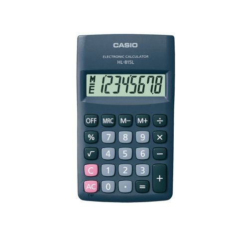 Casio HL-815L calculatrice Poche Calculatrice basique Noir