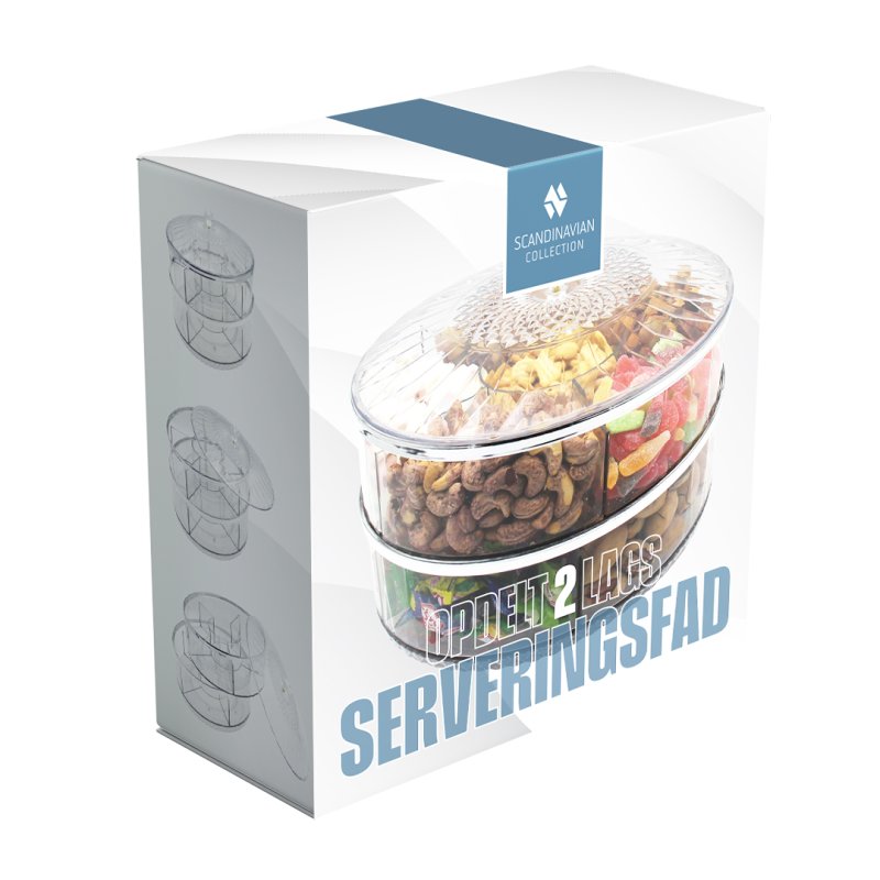 Scandinavian Collection - Divided serving tray - 29 cm x 16 cm