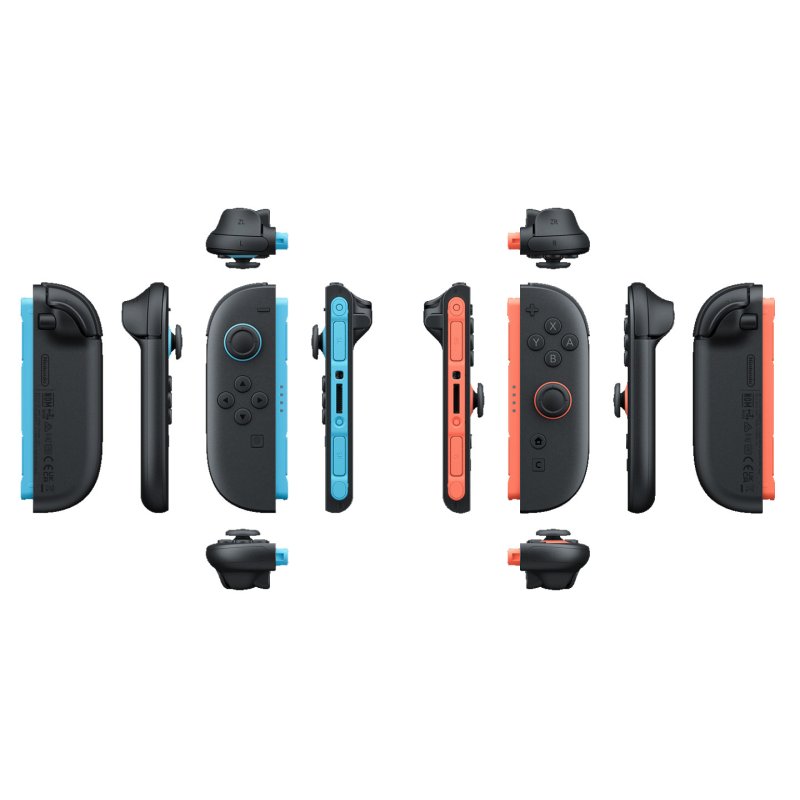 Paire de manettes Joy-Con 2 bleu clair/rouge clair