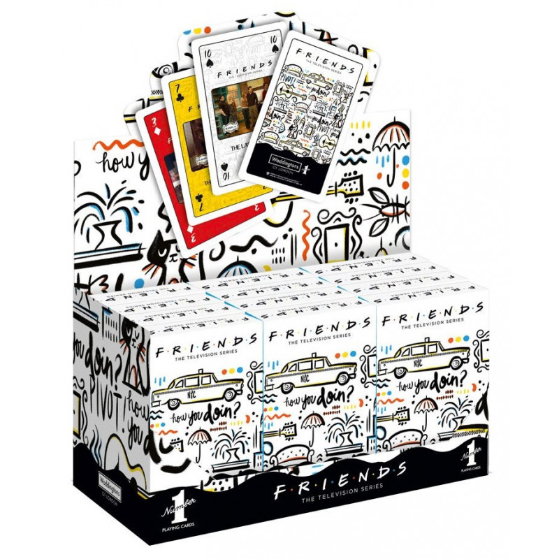 FRIENDS - Jeux de cartes Waddingtons Number 1 - Display 12 pièces 'FR'