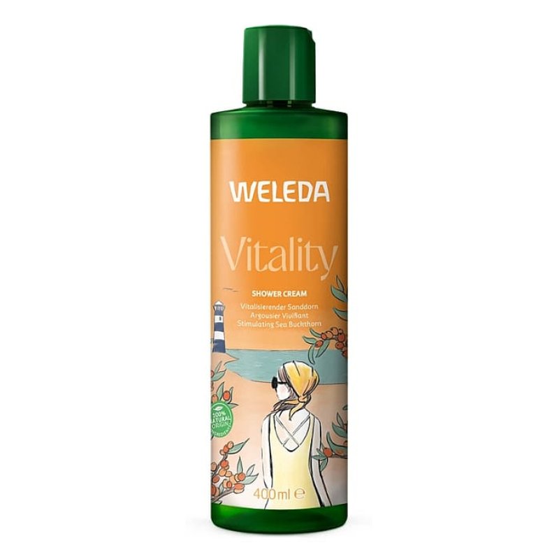Weleda 7611916164552 gel douche et nettoyant pour le corps 400 ml Crème de douche Femmes Pamplemousse, Mandarin