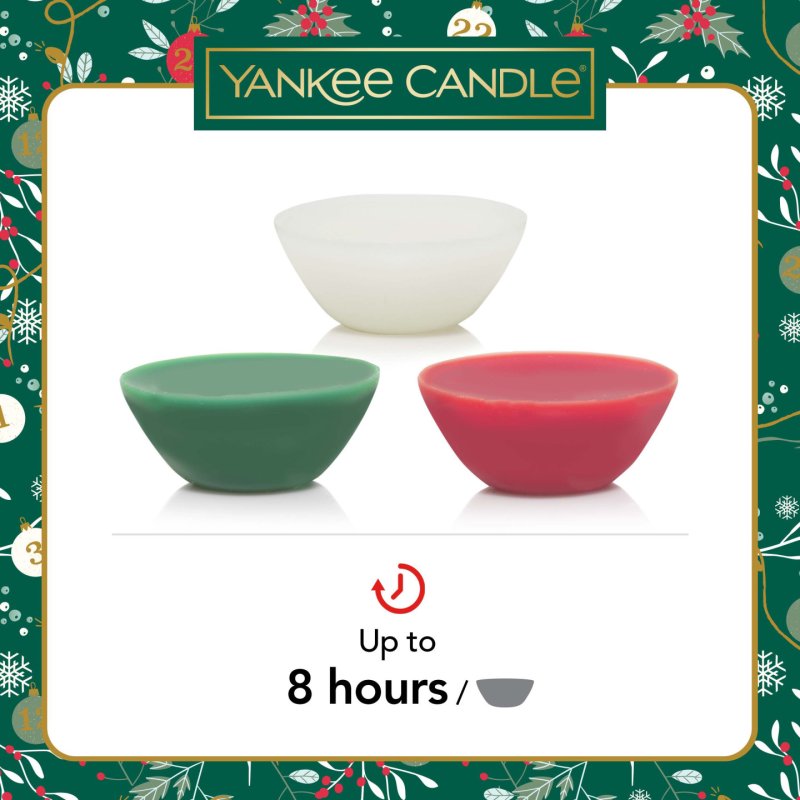 Yankee Candle Gift Set 3 Scented Wax Melts in a Festive Ornament-Shaped Box with a Bow Countdown to Christmas