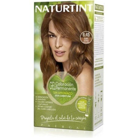 Naturtint Ammonia-Free Hair Color with High Percentage of Natural Ingredients 170ml 6.45 Dark Amber Blonde