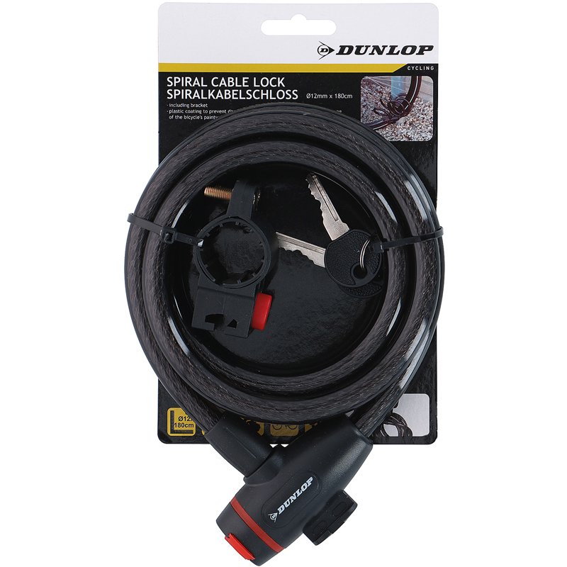 antivol velo 180 cm dunlop