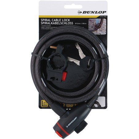 antivol velo 180 cm dunlop