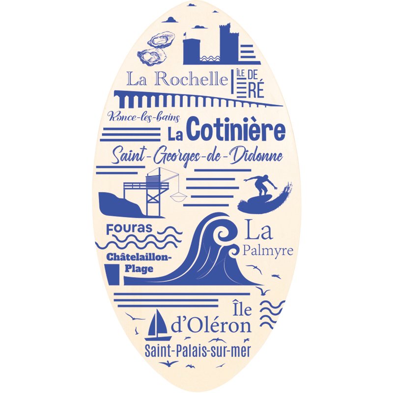skimboard 89cm bois charente