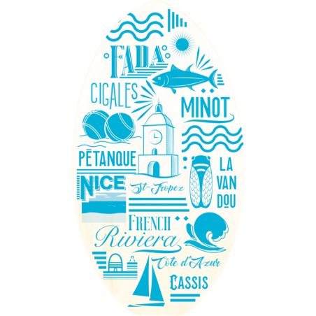 SKIMBOARD BOIS 89CM AZUR