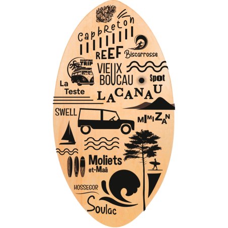 SKIMBOARD BOIS 89CM LANDES