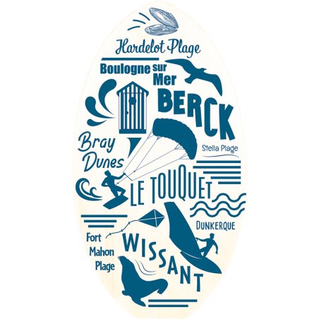 SKIMBOARD BOIS 89CM OPALE