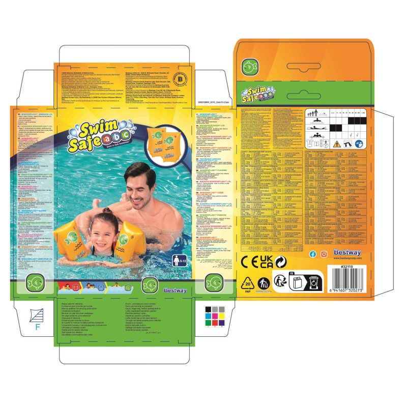 Bestway Swim Safe ABC Brassards gonflables WonderSplash