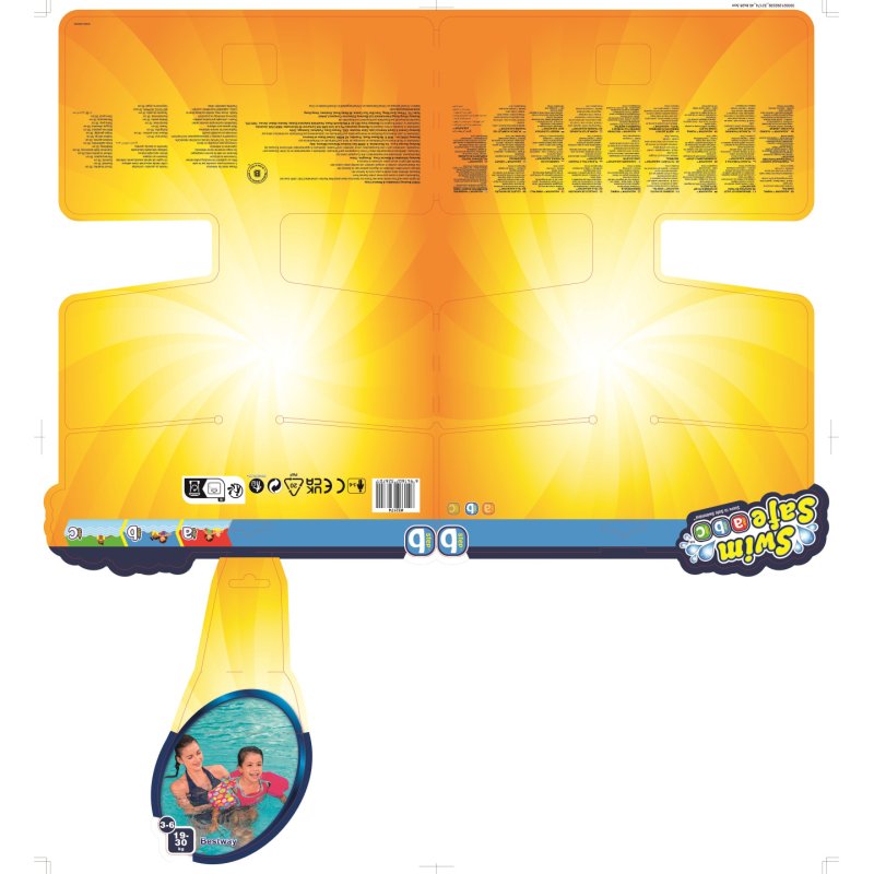 Bestway Swim Safe ABC AquaStar Fabric Kids Swim Pal