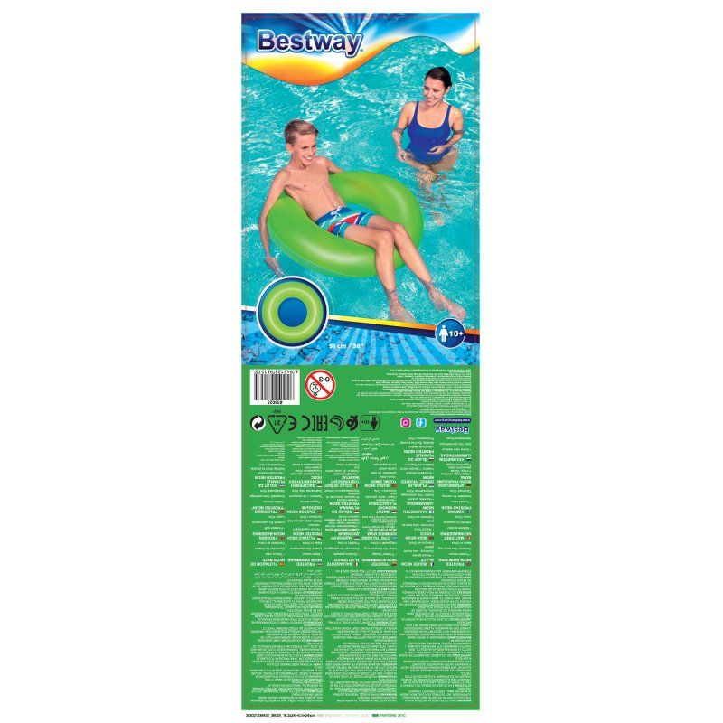 Bestway Bouée gonflable BOUÉE NÉON GIVRÉ dia 91cm