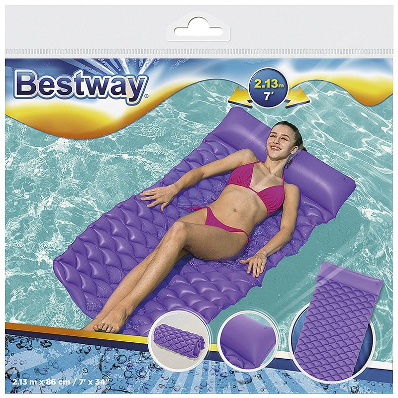 Bestway Inflatable Float'N Roll Air Mat 2.13m x 86cm