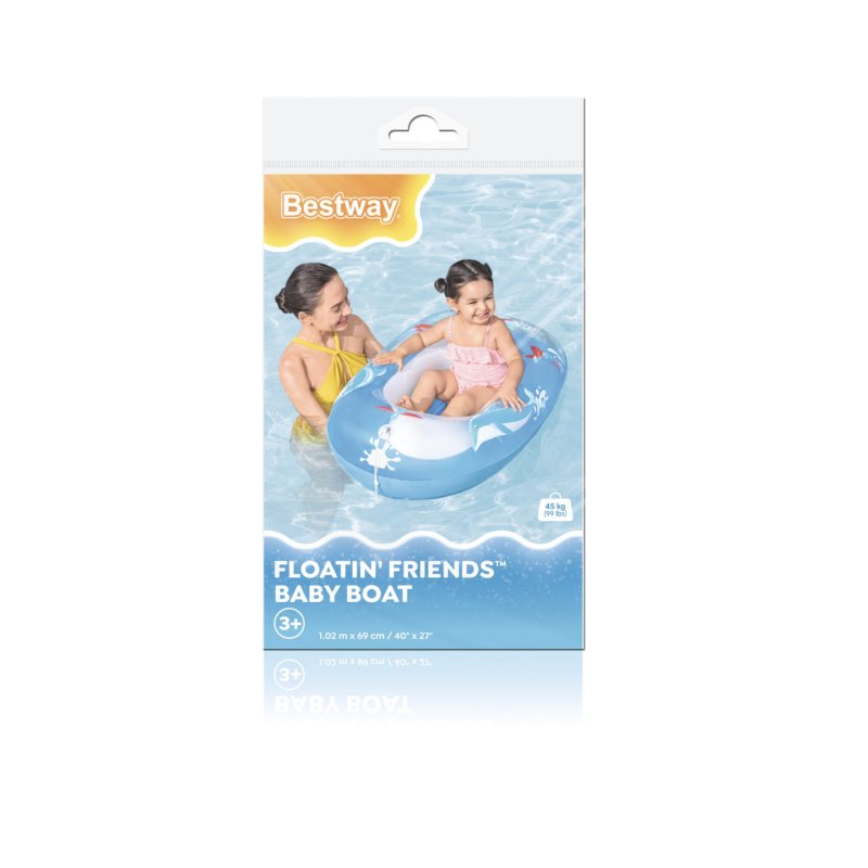Bestway Floatin' Friends Inflatable Baby Boat Float 1.02 m x 69 cm