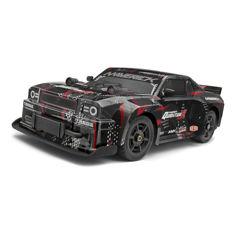 Maverick - QuantumR Flux 4S 1/8 4WD Muscle Car - Black/Red (150350)