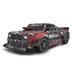 Maverick - QuantumR Flux 4S 1/8 4WD Race Truck - Grey/Red (150313)