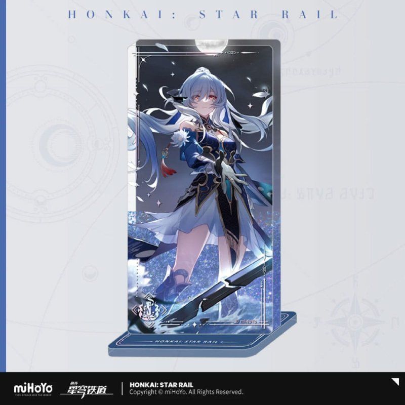 Honkai: Star Rail Ornement en acrylique avec paillettes Jingliu I shall be my own Sowrd 15 cm