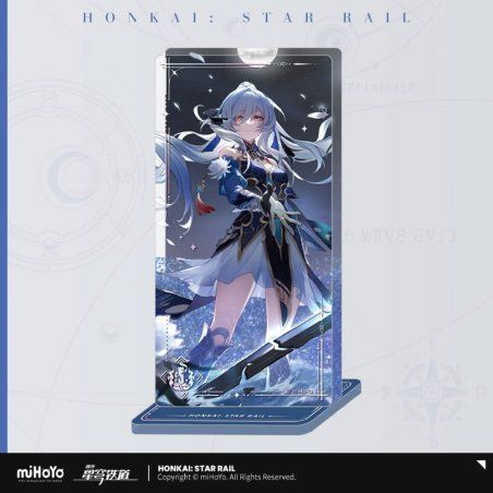 Honkai: Star Rail Ornement en acrylique avec paillettes Jingliu I shall be my own Sowrd 15 cm
