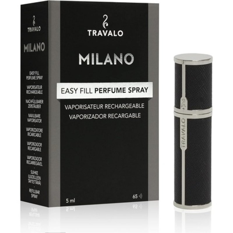 Travalo Milano Perfume Atomizer Travel Refill U-Change System TSA Approved Reusable Airtight Easy Fill Mini Pump
