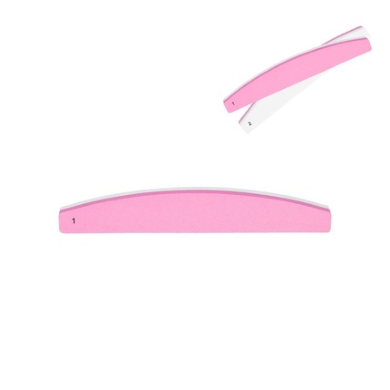 Mimo Double-Sided Pink Polishing File Boat-Shaped