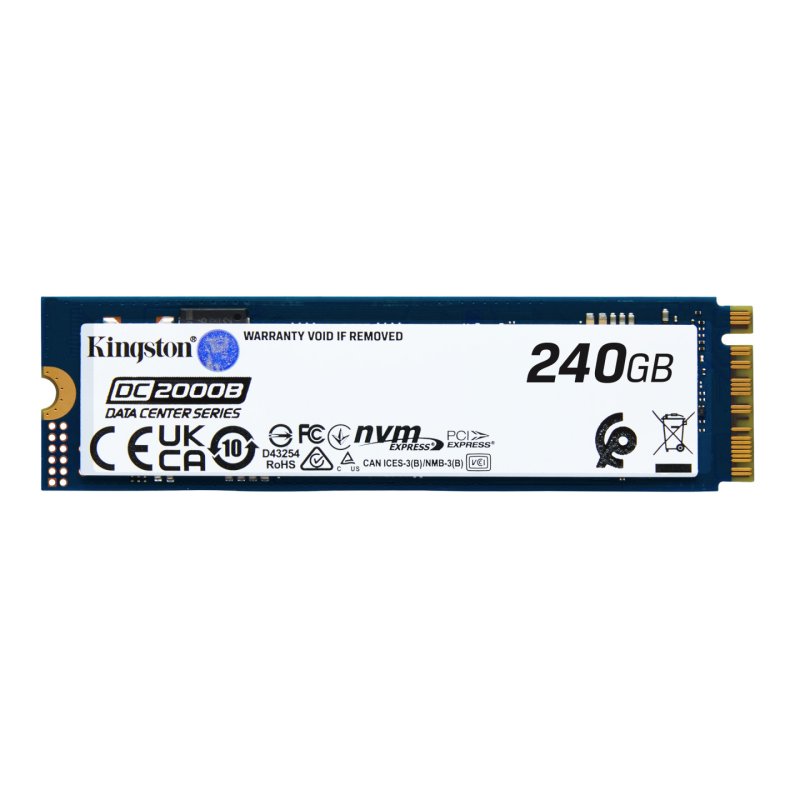 Kingston Technology 240G DC2000B PCIe 4.0 M.2 2280 Enterprise SSD (Non-Heatsink)