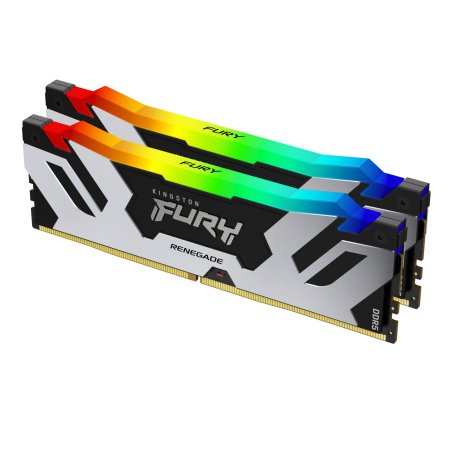 Kingston Technology FURY 48GB 8000MT/s DDR5 CL38 DIMM (Kit of 2) Renegade RGB Silver