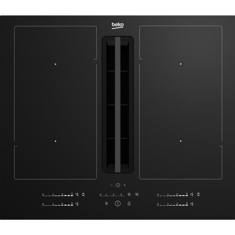 Table de cuisson induction aspirante L 60 cm *