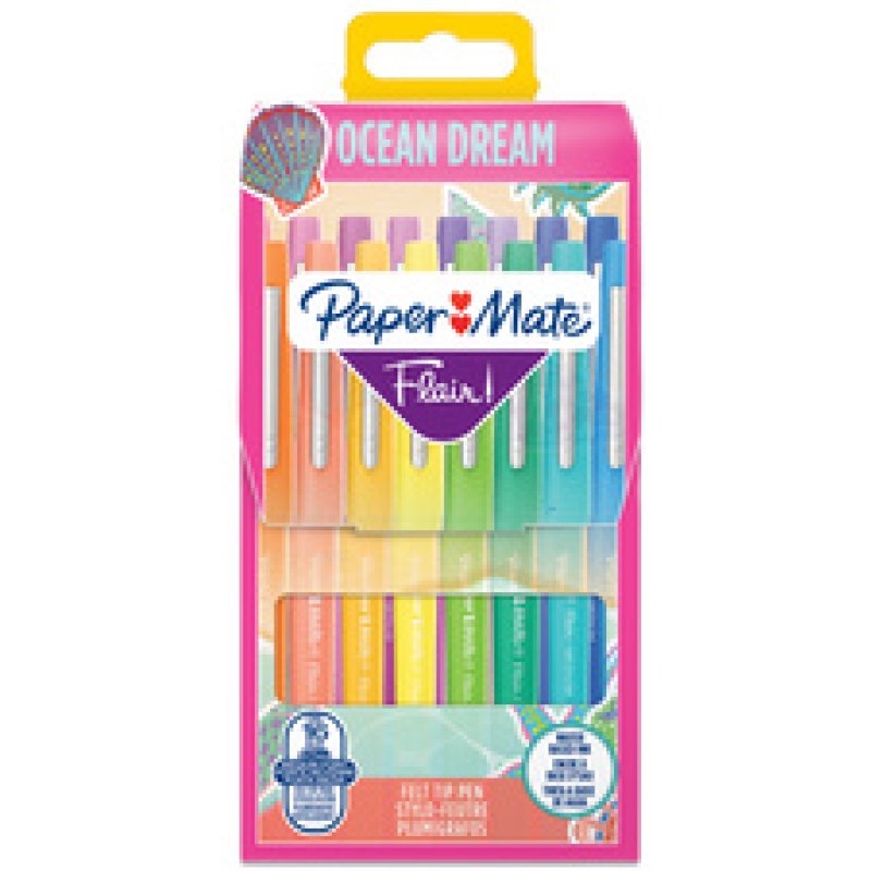 Paper:Mate Feutre Flair "Océan Dream", étui de 12