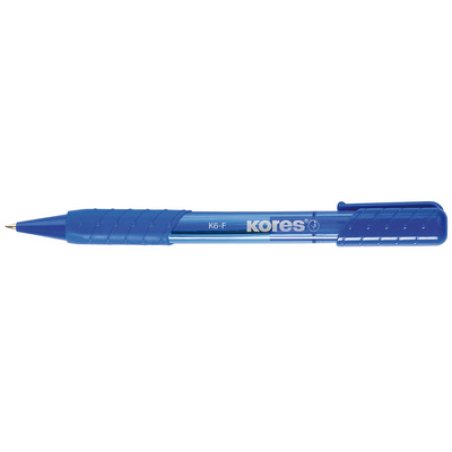 Kores stylo à bille rétractable jetable K-PEN K6, M, rouge