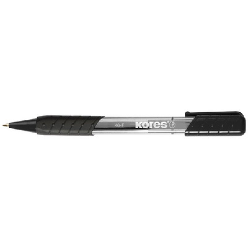 Kores stylo à bille rétractable jetable K-PEN K6, M, rouge