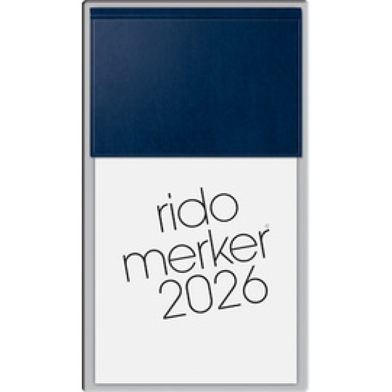 rido idé Tischkalender "Merker Miradur", 2026, dunkelblau