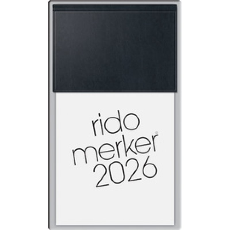 rido idé Tischkalender "Merker Miradur", 2026, dunkelblau