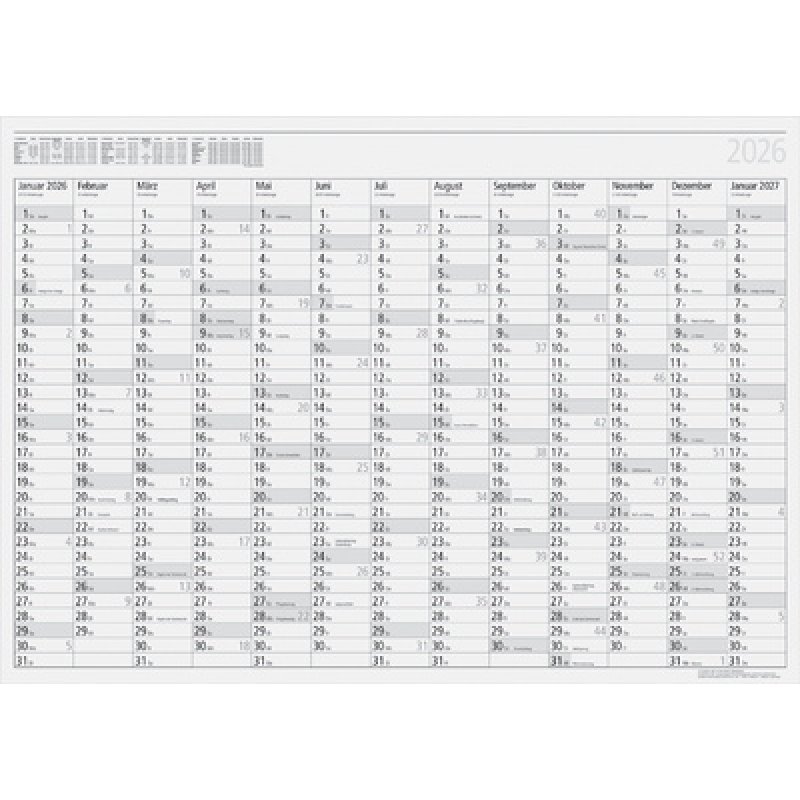 rido idé Wandkalender "Plakatkalender young design" 2026
