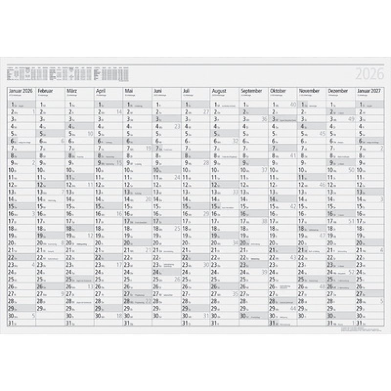 rido idé Wandkalender "Plakatkalender young design PLUS"