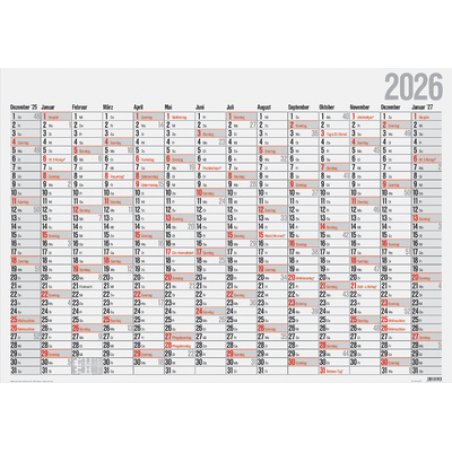 rido idé Wandkalender "Plakatkalender Office I" 2026