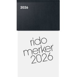 rido idé Tischkalender "Merker Miradur", 2026, schwarz