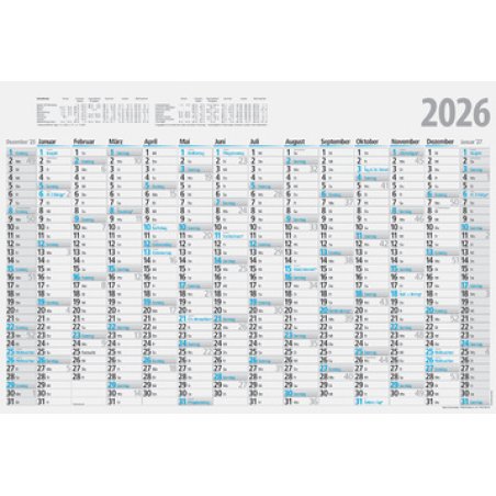 rido idé Wandkalender Plakatkalender, 700 x 470 mm, gefalzt