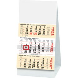 Glocken Calendrier de bureau avec aperçu pour 3 mois, 2025