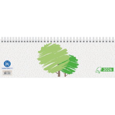 Glocken Tischkalender "Querterminbuch", 2026, beige