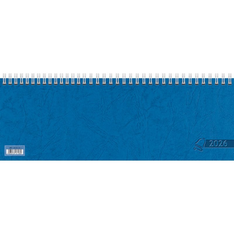 Glocken Tischkalender "Querterminbuch", 2026, blau