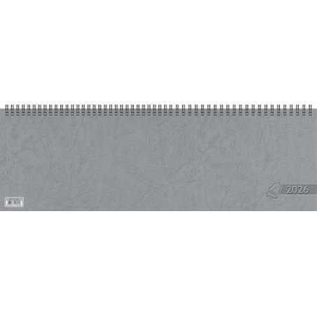 Glocken Tischkalender "Querterminbuch", 2026, grau