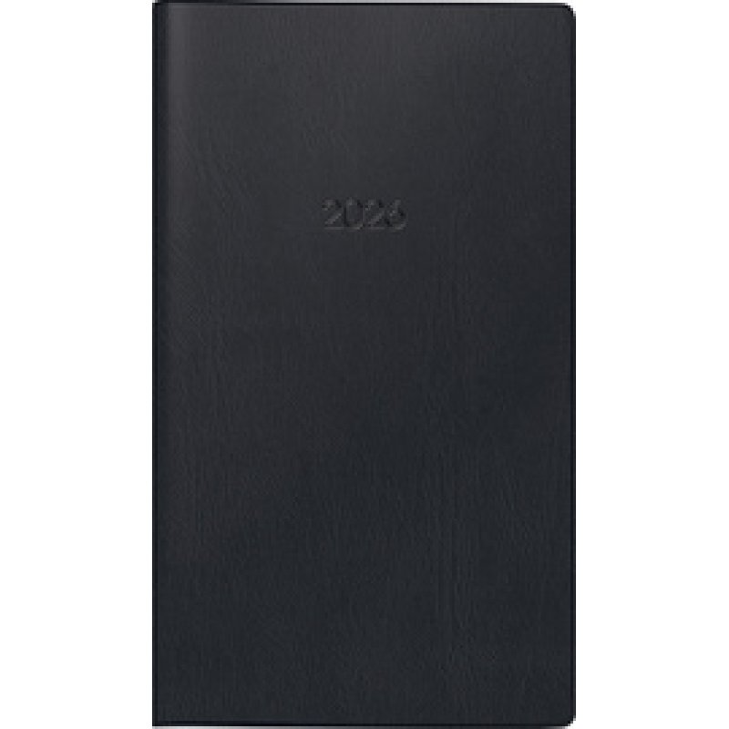 Glocken Taschenkalender "Faltkalender", 2026, schwarz