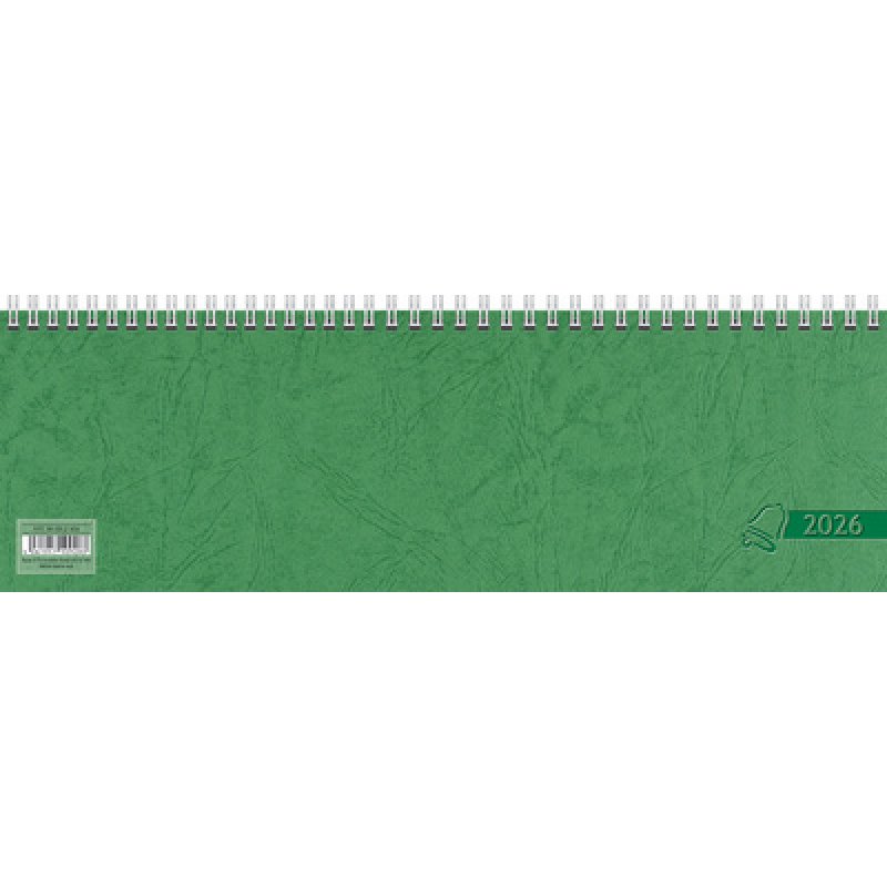 Glocken Tischkalender "Querterminbuch", 2026, grün