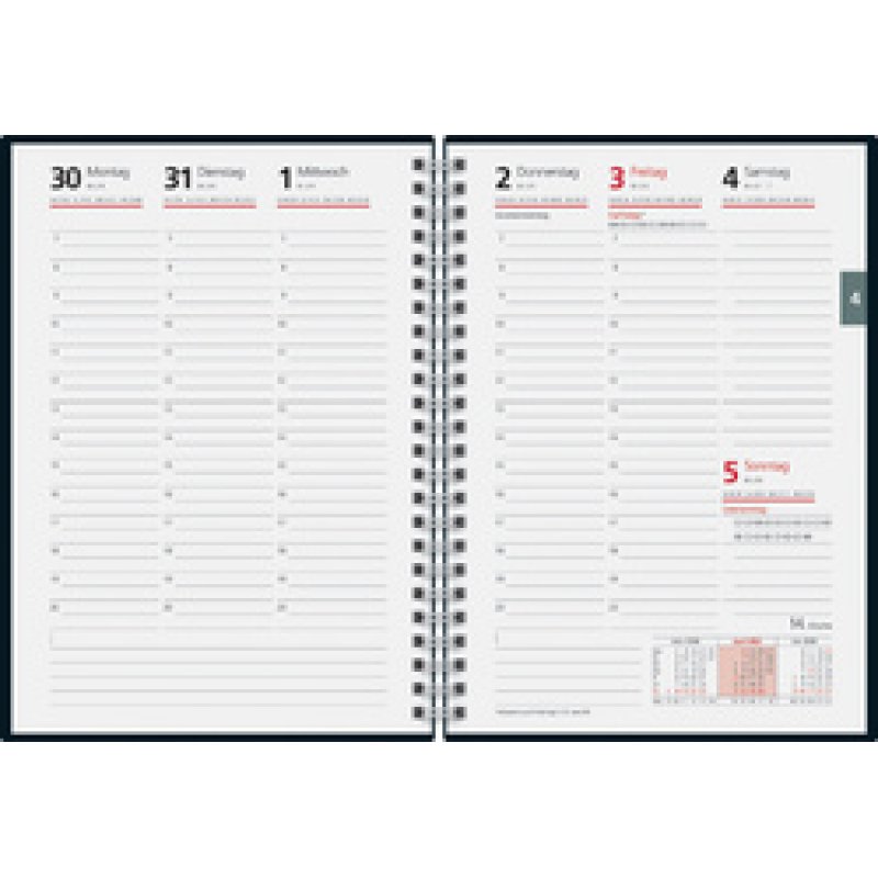 rido idé Buchkalender "futura 2", 2026, schwarz