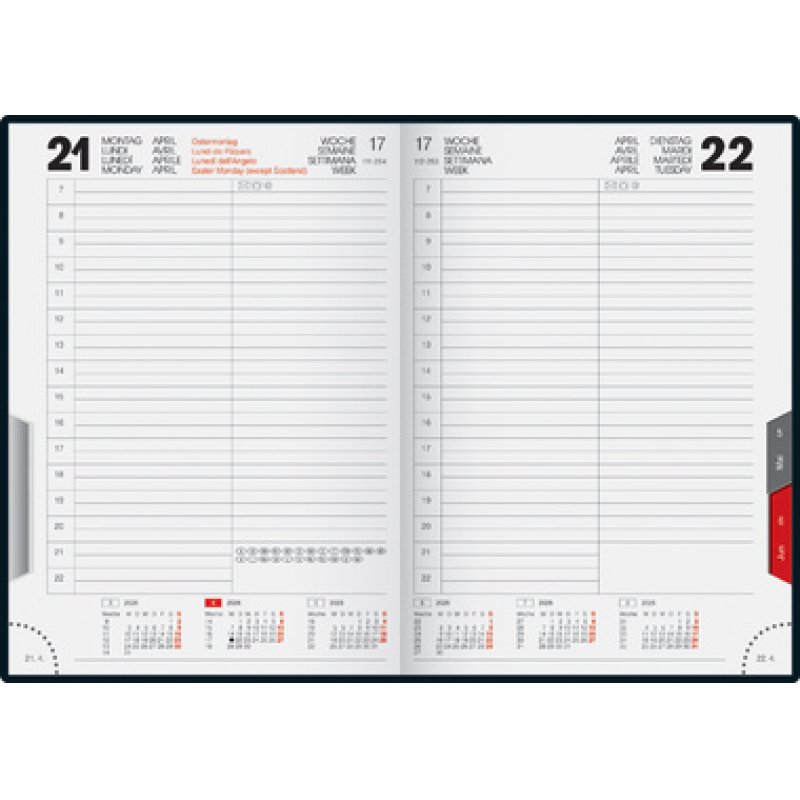 rido idé Agenda planning "ROMA 1 Balacron", 2026, noir