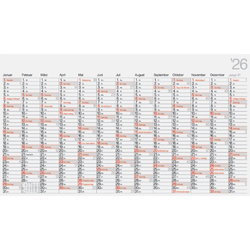 rido idé Wandkalender "Plakatkalender young design XL", 2026