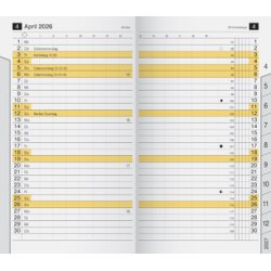 rido idé Kalender-Einlage "M-Planer", Registerschnitt, 2026